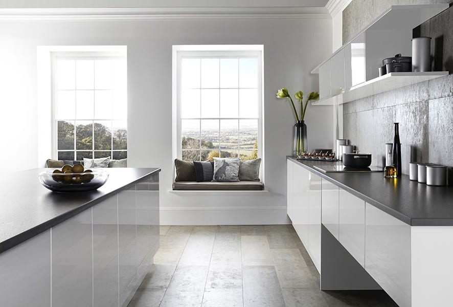 modern gloss kitchen warrington cheshire